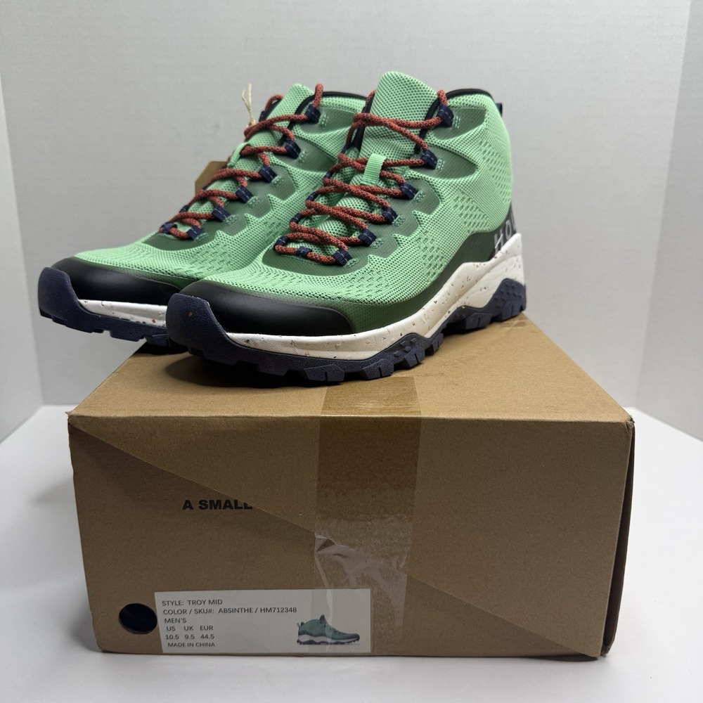 HOLO Troy Mid Hiking Boots Men’s 10.5 Absinthe Green Trail Shoes New HM712348